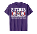 Baseball Pitcher Mom Funny Mom T-Shirt - Custom Art Print Men Women - T-Shirt, Sweatshirt, Hoodie