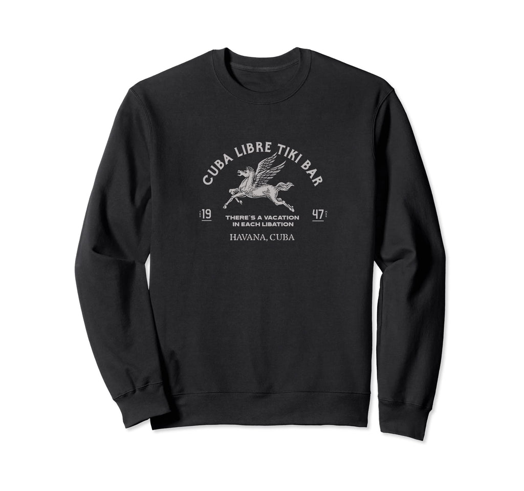 Cuba Libre Tiki Bar Havana 1947 Art Sweatshirt - Novelty Apparel Men Women - T-Shirt, Sweatshirt, Hoodie