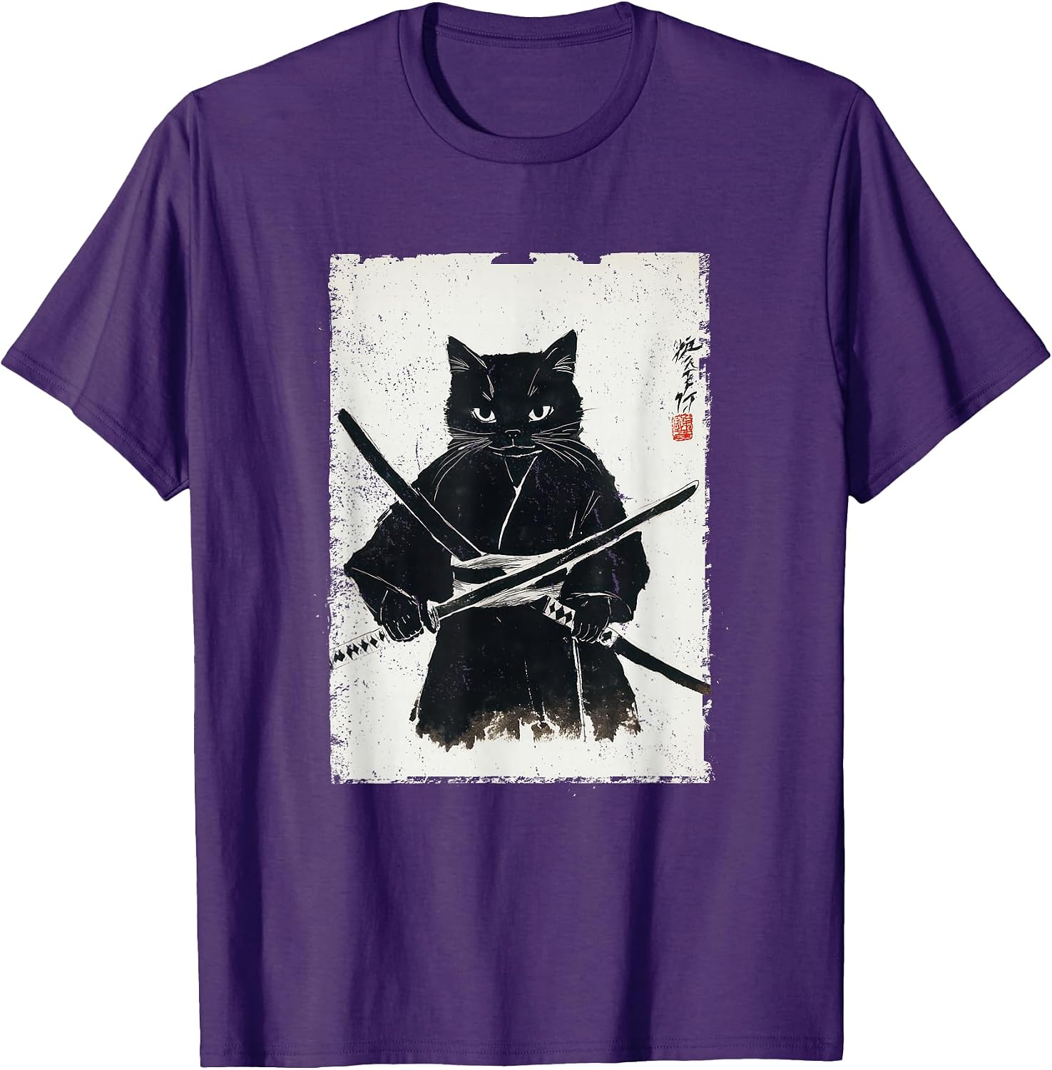 The Samurai Cat merch - Adult & Kids T-Shirts, Sweatshirts & Hoodies apparel design preview 1
