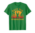 Save Orangutans Color Distressed Gift T-Shirt - Novelty Apparel Unisex - T-Shirt, Sweatshirt, Hoodie