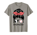 Classy Mom Life Baseball Messy Bun T-Shirt - Novelty Apparel for Adults - T-Shirt, Sweatshirt, Hoodie