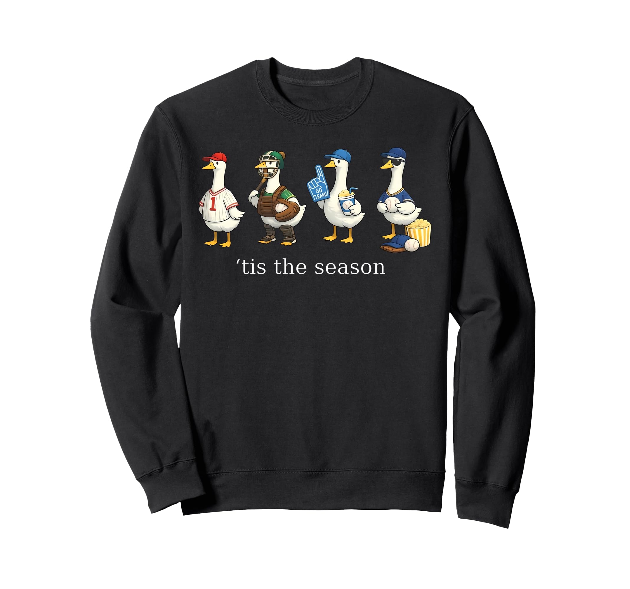 Funny Tis Season Goose Baseball Mom Sweatshirt - Novelty Apparel Unisex - T-Shirt, Sweatshirt, Hoodie