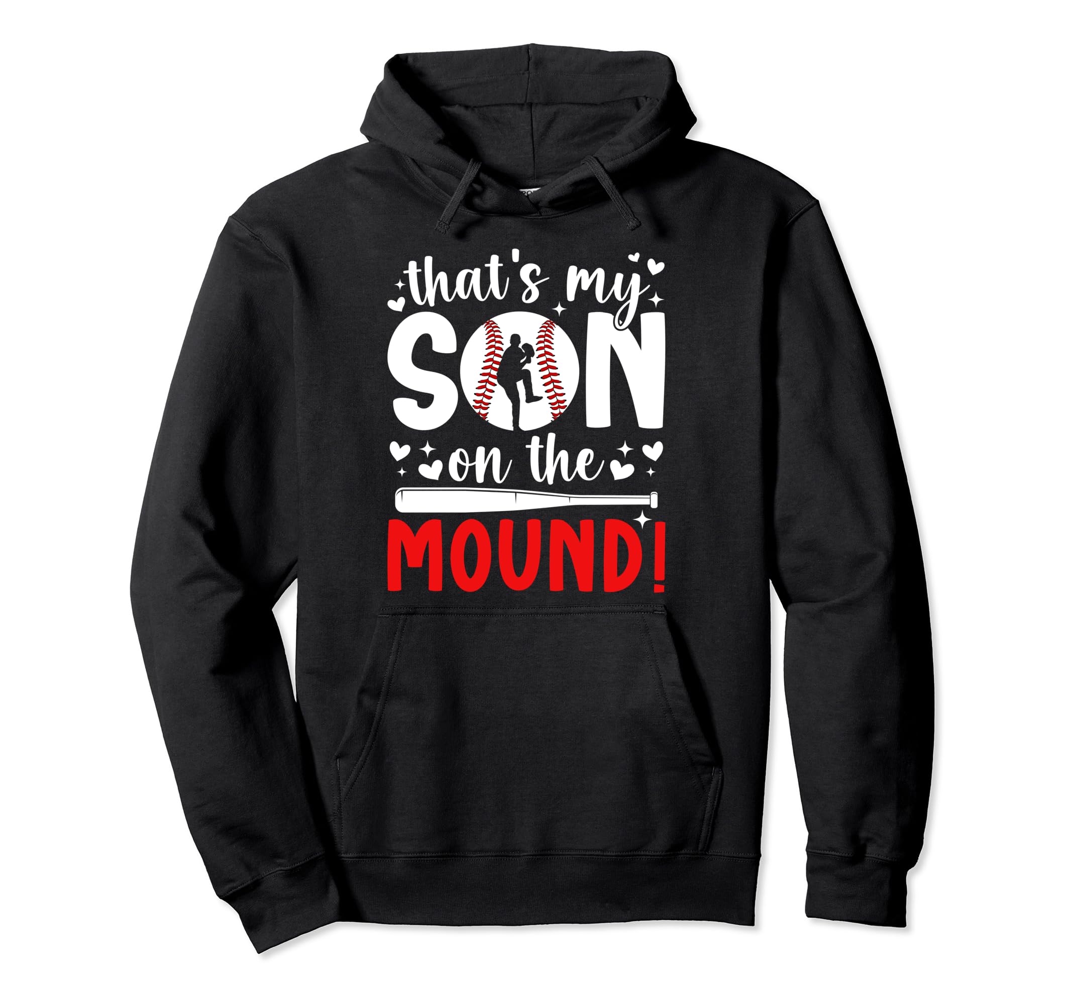 Thats My Son Baseball Pitcher Mom Hoodie - Custom Art Print Unisex - T-Shirt, Sweatshirt, Hoodie