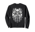 Skull Cross Wings Goth Alt Grunge Sweatshirt - Streetwear Style Men Women - T-Shirt, Sweatshirt, Hoodie