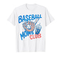 Baseball Moms Club Iced Coffee Glove Sports T-Shirt - Graphic Print Unisex - T-Shirt, Sweatshirt, Hoodie