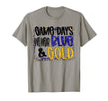 Gameday Football We Wear Blue And Gold T-Shirt - Trendy Graphic Unisex - T-Shirt, Sweatshirt, Hoodie