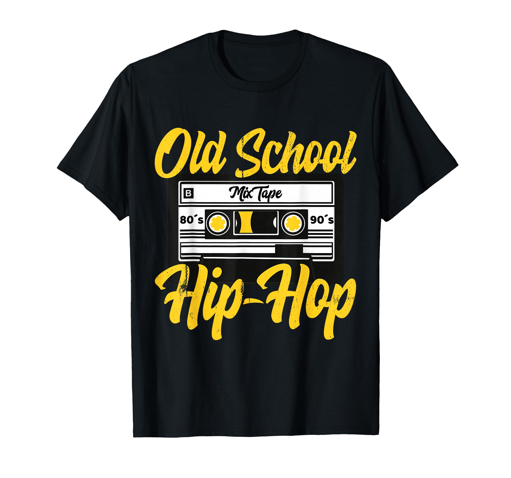 Old School Hip Hop 80S 90S Mixtape T-Shirt - Custom Art Print for Adults - T-Shirt, Sweatshirt, Hoodie