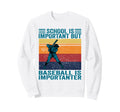 School Is Important But Baseball Is Sweatshirt - Unique Graphic for Adults - T-Shirt, Sweatshirt, Hoodie