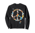 Butterflies Seventies Sixties Sweatshirt - Aesthetic Graphic Men Women - T-Shirt, Sweatshirt, Hoodie