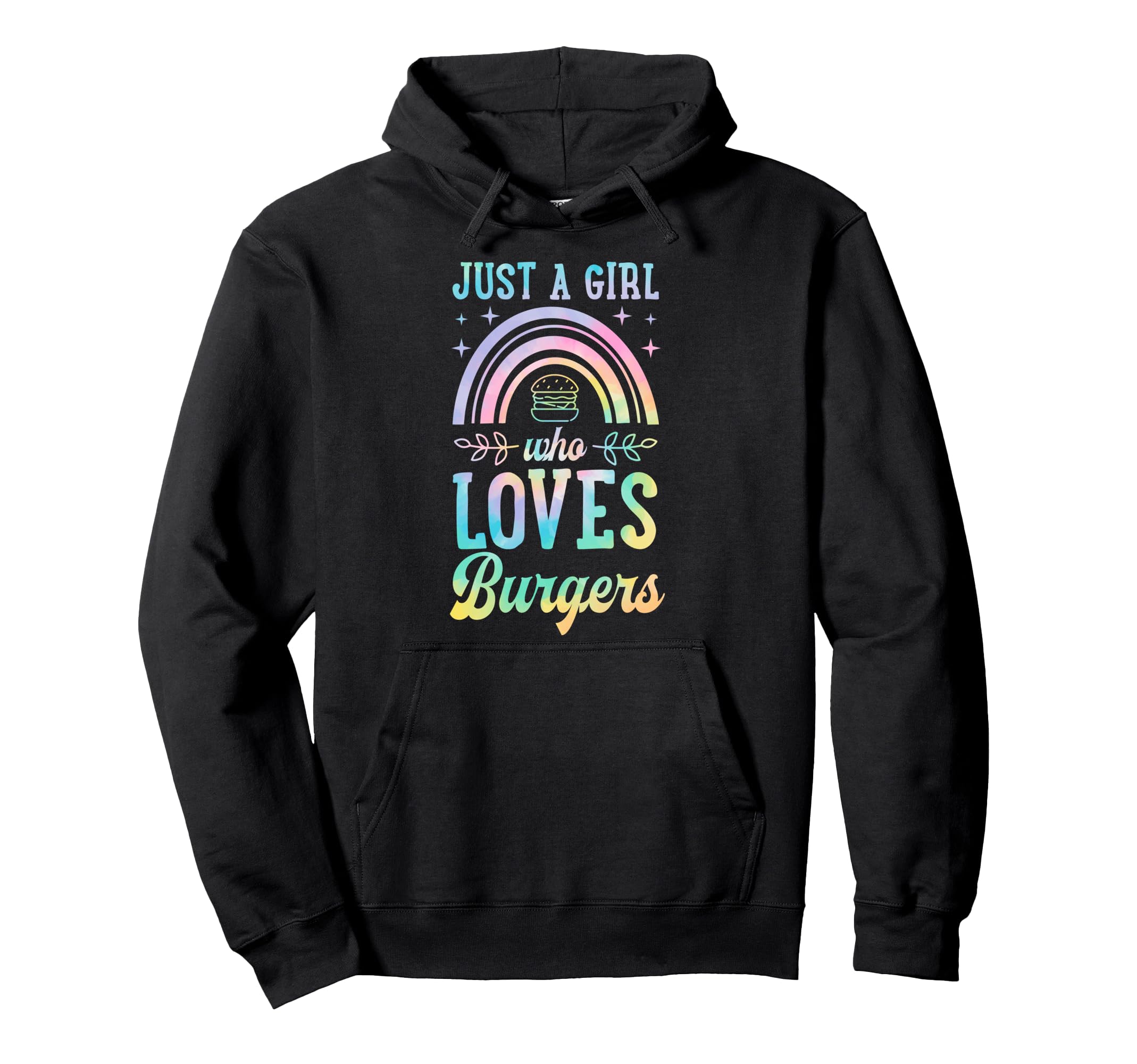 Just Who Loves Burgers Bohemian Hoodie - Aesthetic Graphic for Adults - T-Shirt, Sweatshirt, Hoodie