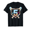 Baseball 5 Year Old Ice Cream Drip 5Th T-Shirt - Novelty Apparel Men Women - T-Shirt, Sweatshirt, Hoodie