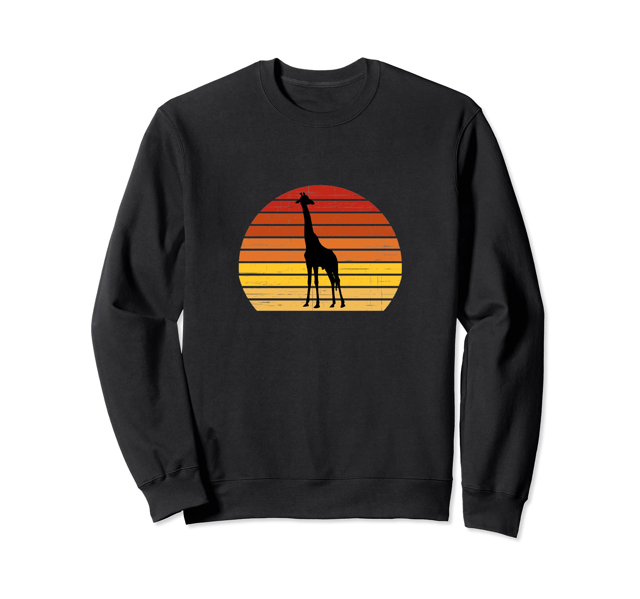 Giraffe Funny Giraffe Sunset Sweatshirt - Aesthetic Graphic Unisex - T-Shirt, Sweatshirt, Hoodie