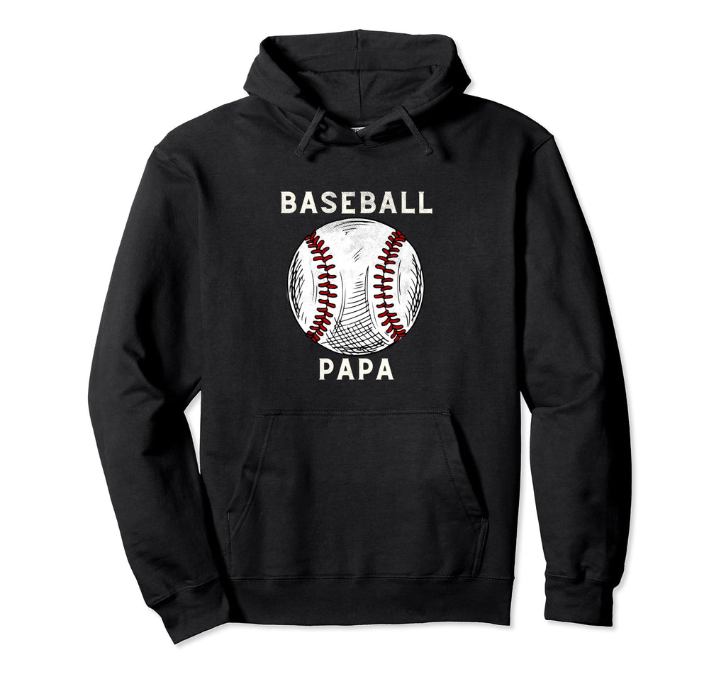Baseball Papa Baseball Player Sports Lover Hoodie - Novelty Apparel Unisex - T-Shirt, Sweatshirt, Hoodie