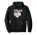 Baseball Mama Funny Sport Hoodie - Minimalist Print for Adults - T-Shirt, Sweatshirt, Hoodie