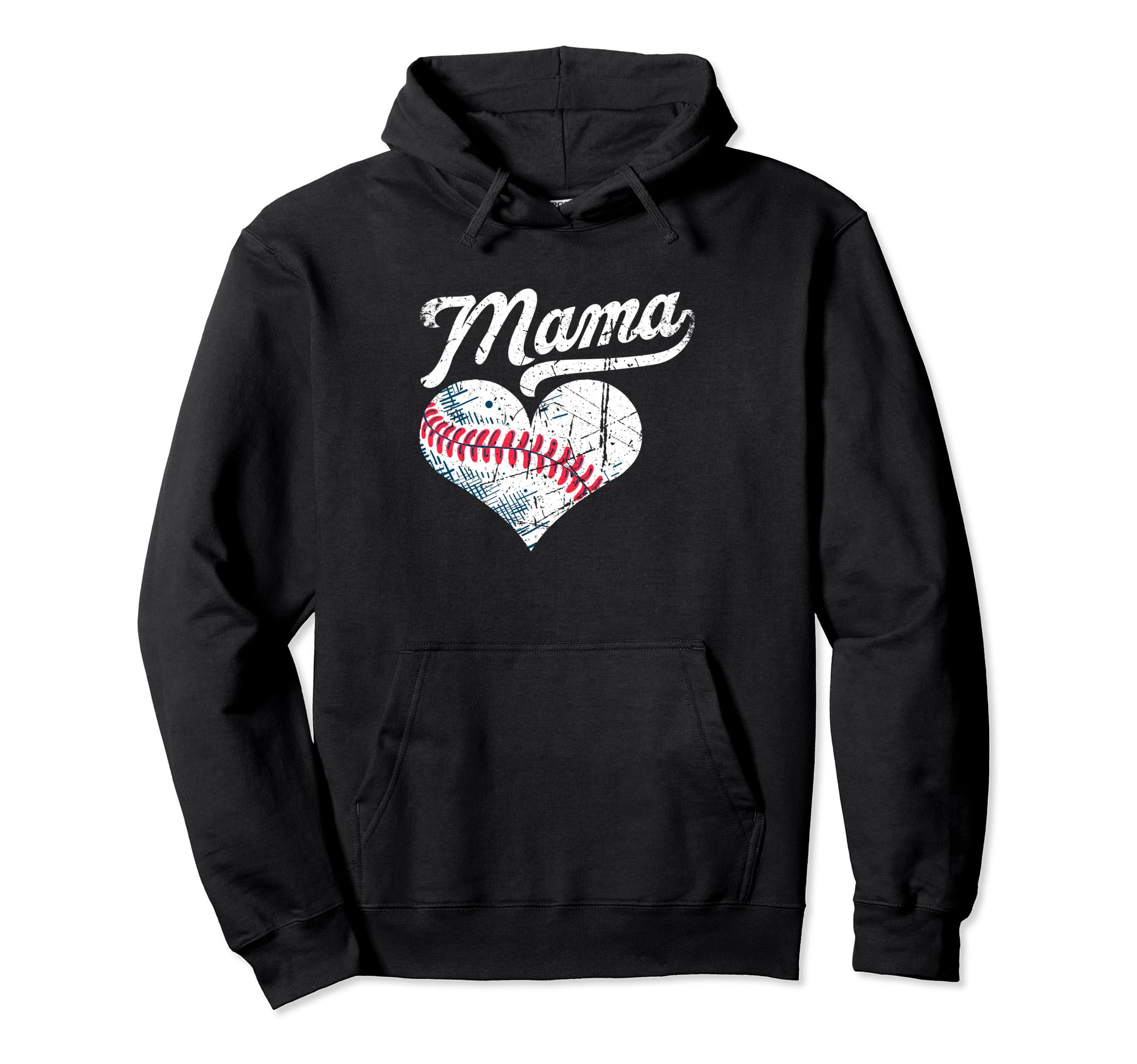 Baseball Mama Funny Sport Hoodie - Minimalist Print for Adults - T-Shirt, Sweatshirt, Hoodie