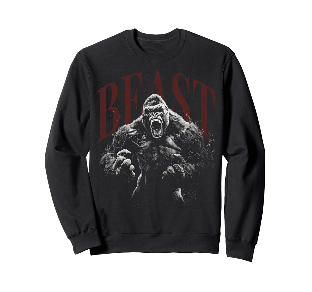 Gorilla Kong Ape Gym Fitness Sweatshirt - Graphic Print for Adults - T-Shirt, Sweatshirt, Hoodie