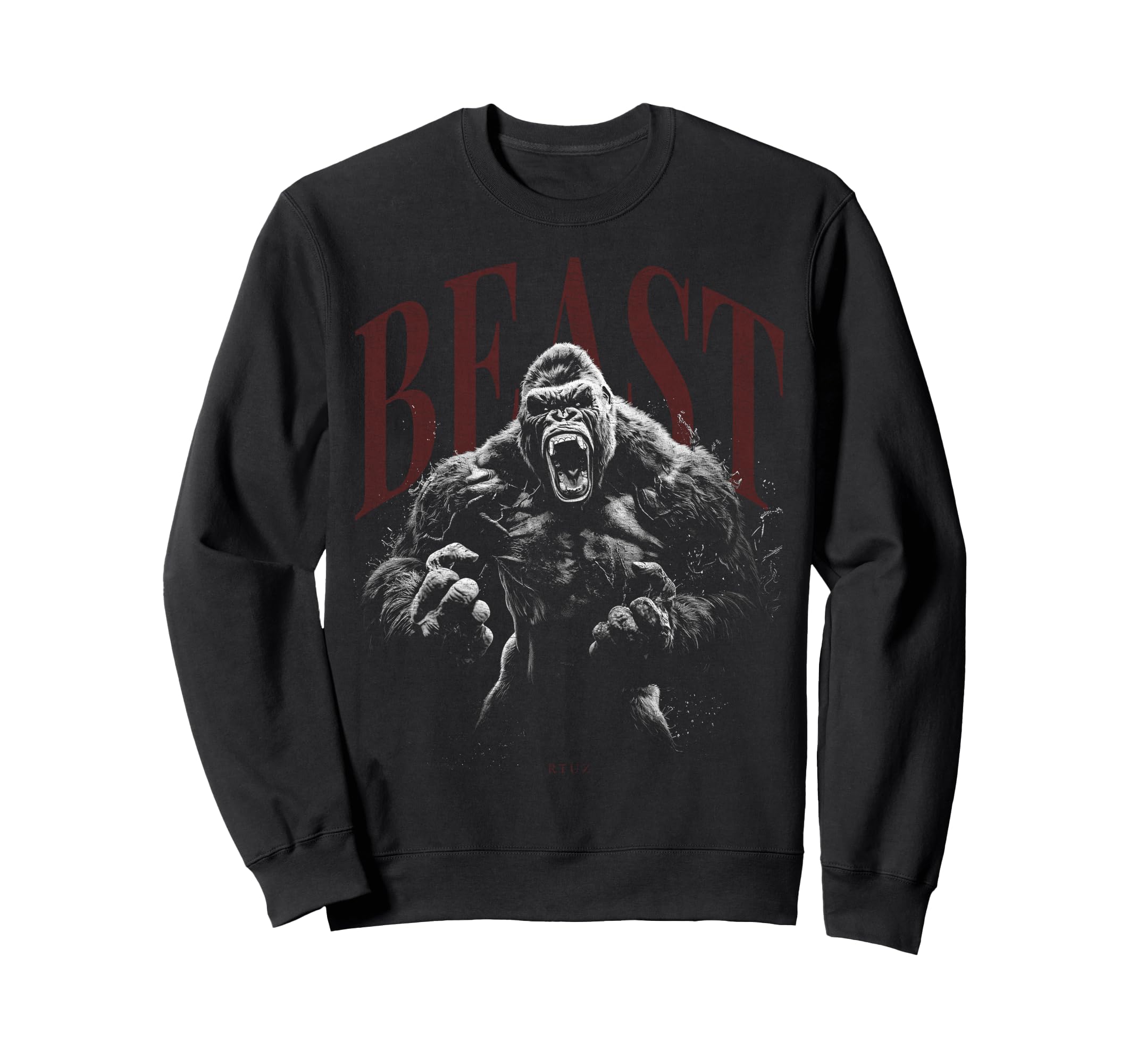 Gorilla Kong Ape Gym Fitness Sweatshirt - Graphic Print for Adults - T-Shirt, Sweatshirt, Hoodie