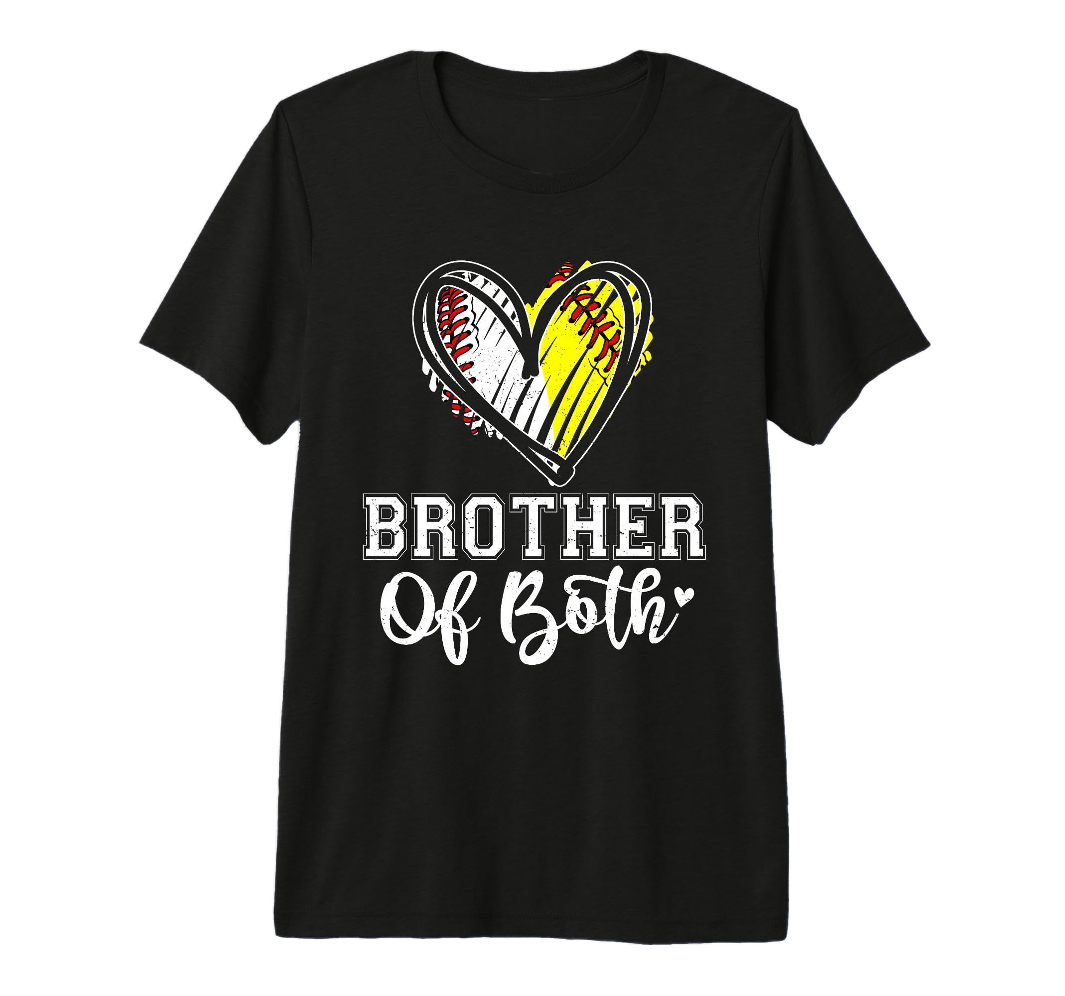 Brother Both Baseball Softball Brother Tri T-Shirt - Graphic Print Unisex - T-Shirt, Sweatshirt, Hoodie