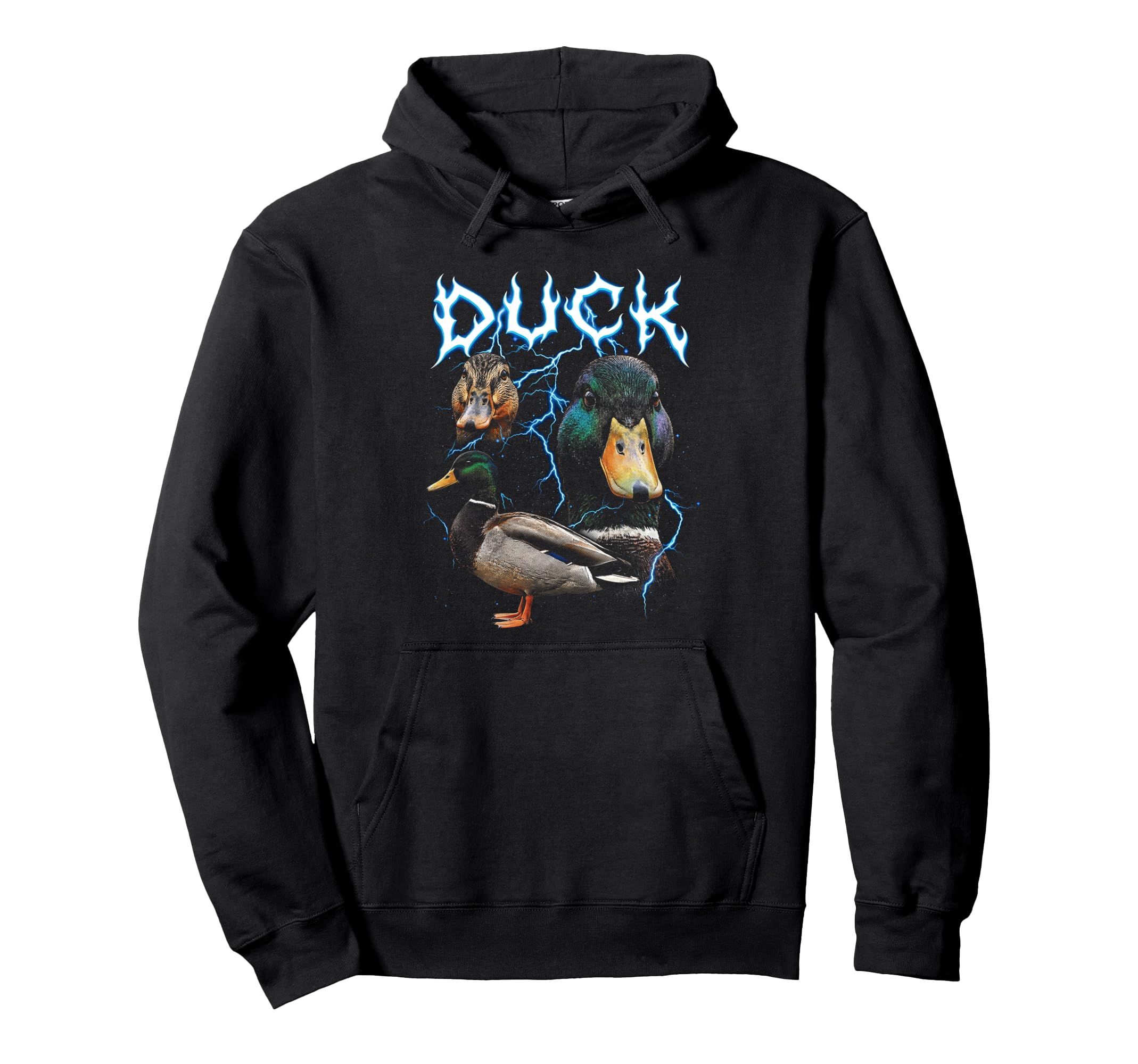 Duck 90S Heavy Metal Duck Farm Hoodie - Casual Everyday Wear for Adults - T-Shirt, Sweatshirt, Hoodie