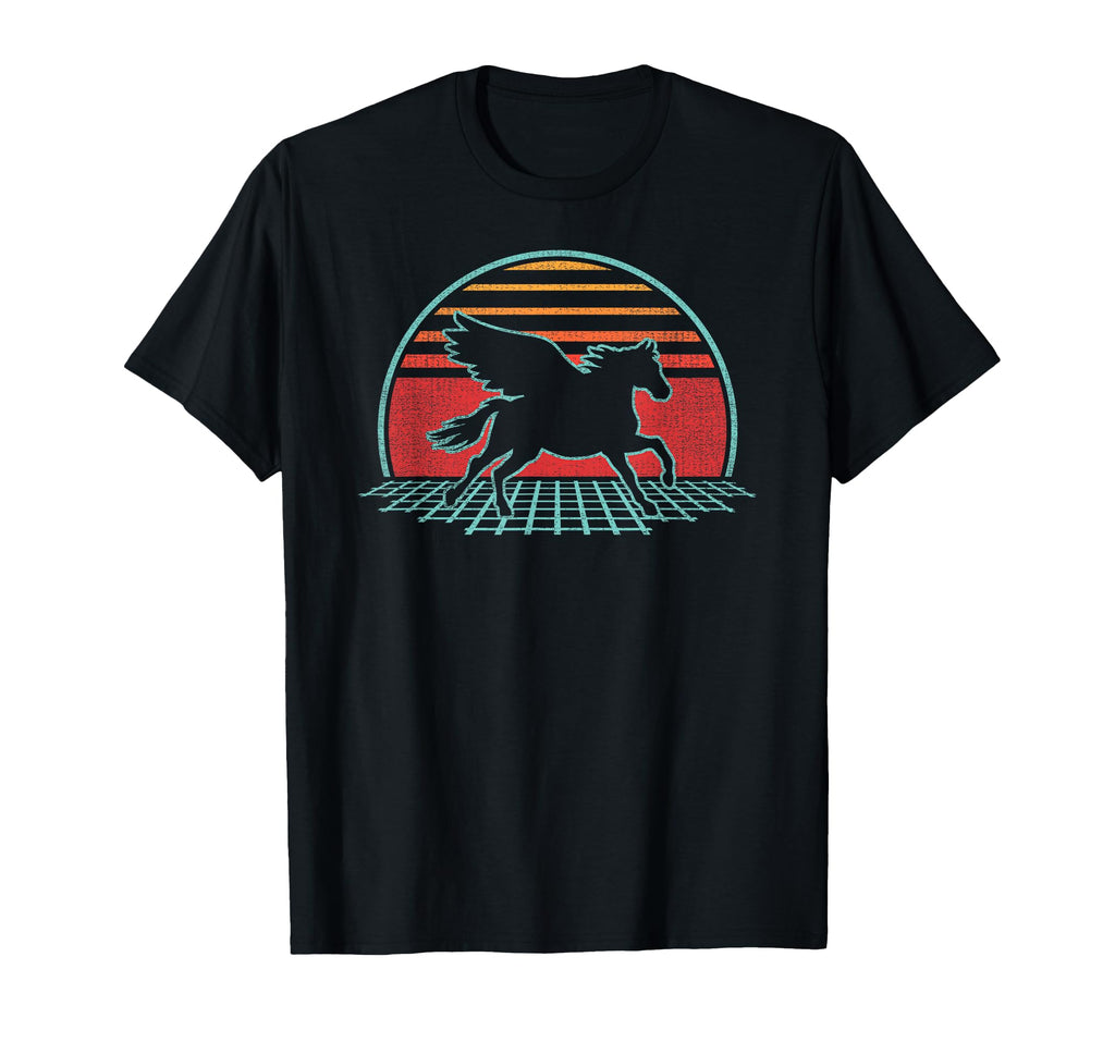 Pegasus Horse Lover 80S Gift T-Shirt - Novelty Apparel for Adults - T-Shirt, Sweatshirt, Hoodie