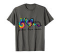 Peace Love Swim Goggles Tie Dye T-Shirt - Fun Novelty Design Unisex - T-Shirt, Sweatshirt, Hoodie