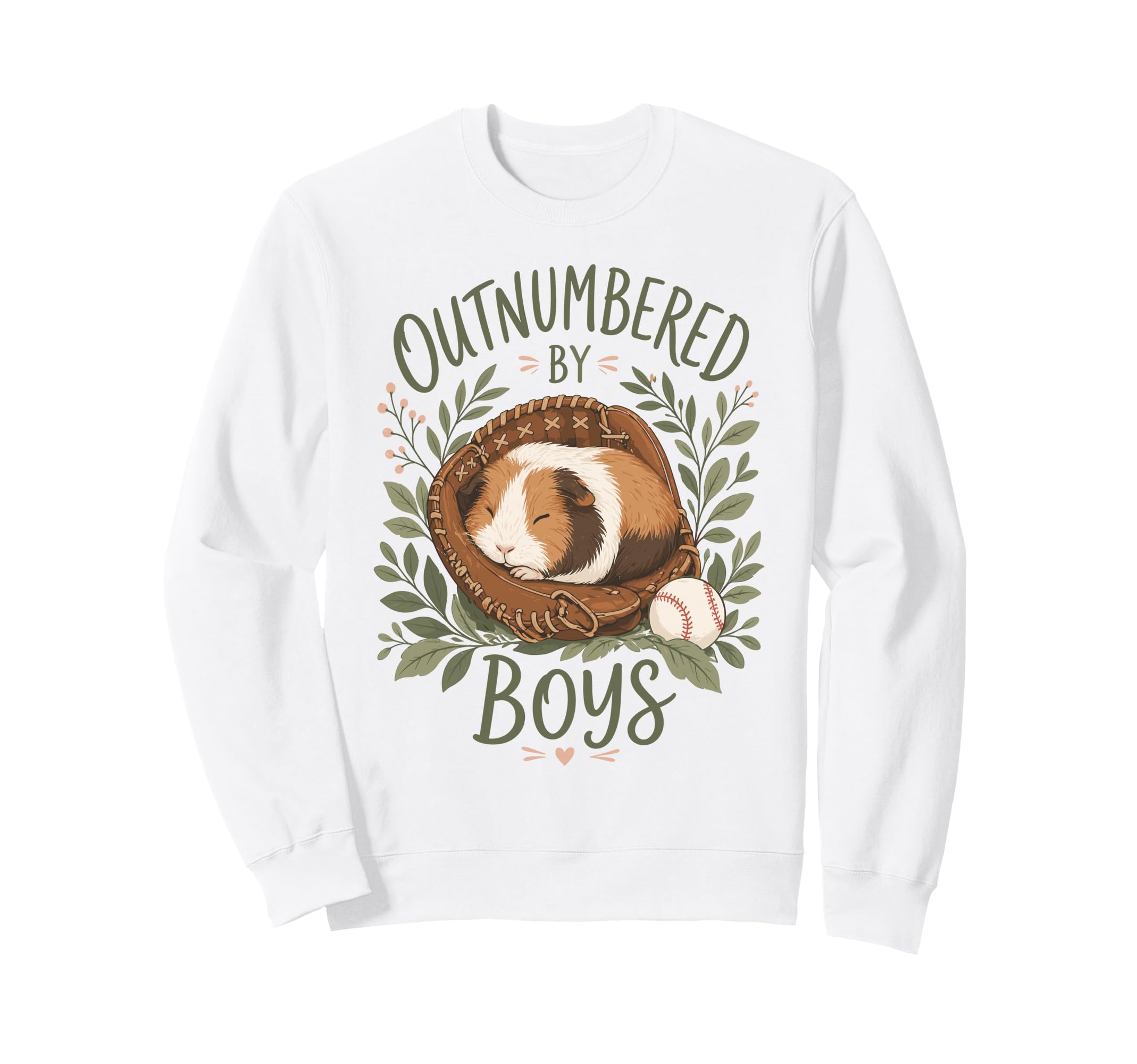 Outnumbered Baseball Mom Guinea Pig Sweatshirt - Streetwear Style Unisex - T-Shirt, Sweatshirt, Hoodie
