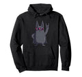 Funny Animal Cartoon Bat Hoodie - Minimalist Print for Adults - T-Shirt, Sweatshirt, Hoodie