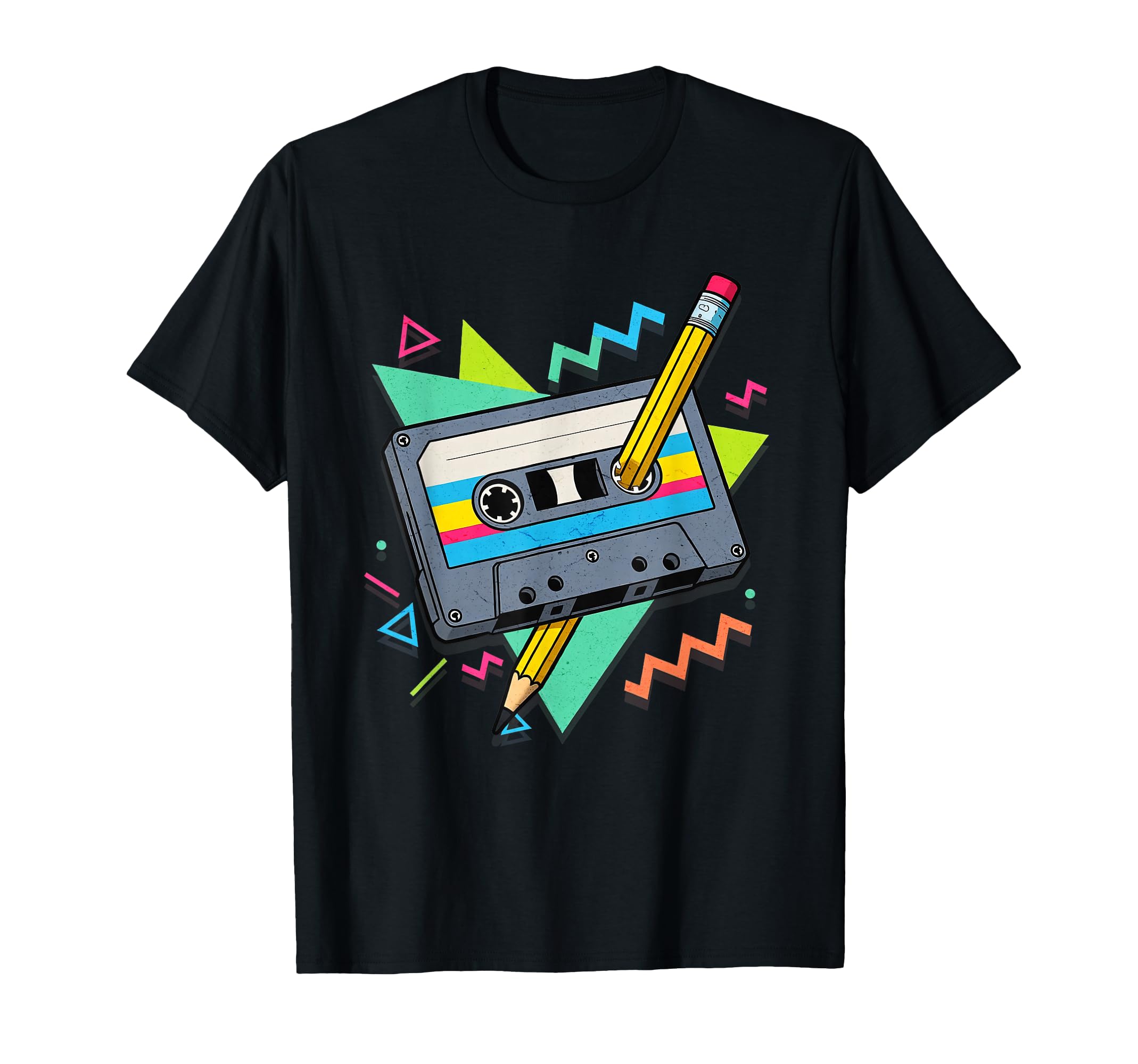Cassette Tape 80S 90S Music Pencil T-Shirt - Aesthetic Graphic for Adults - T-Shirt, Sweatshirt, Hoodie