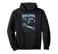 Skunk 90S Heavy Metal Skunk Animal Lover Hoodie - Graphic Print Unisex - T-Shirt, Sweatshirt, Hoodie