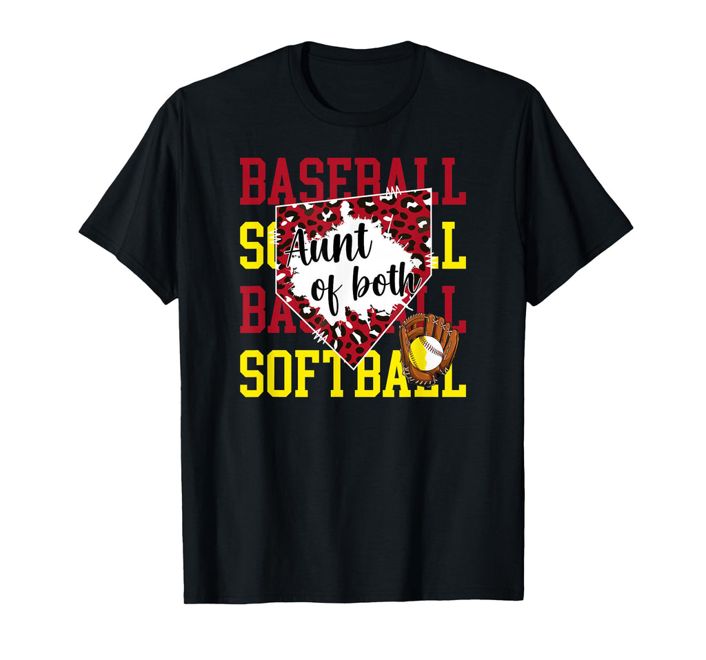 Aunt Both Proud Softball Baseball Aunt T-Shirt - Streetwear Style Unisex - T-Shirt, Sweatshirt, Hoodie