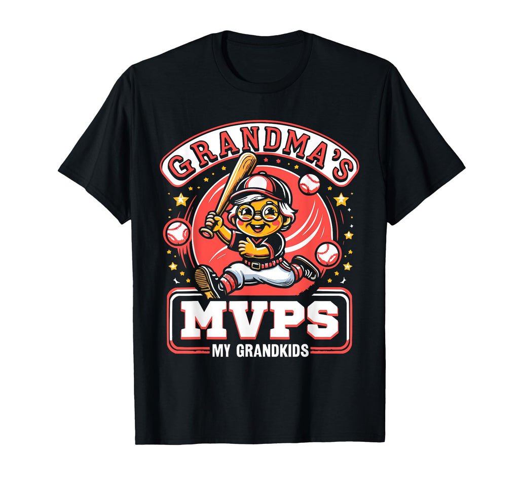 Baseball Grandma Grandmother Granny T-Shirt - Fun Novelty Design Unisex - T-Shirt, Sweatshirt, Hoodie