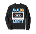 Analog Addict Glitch Cassette Tape 80S Sweatshirt - Unique Graphic Unisex - T-Shirt, Sweatshirt, Hoodie