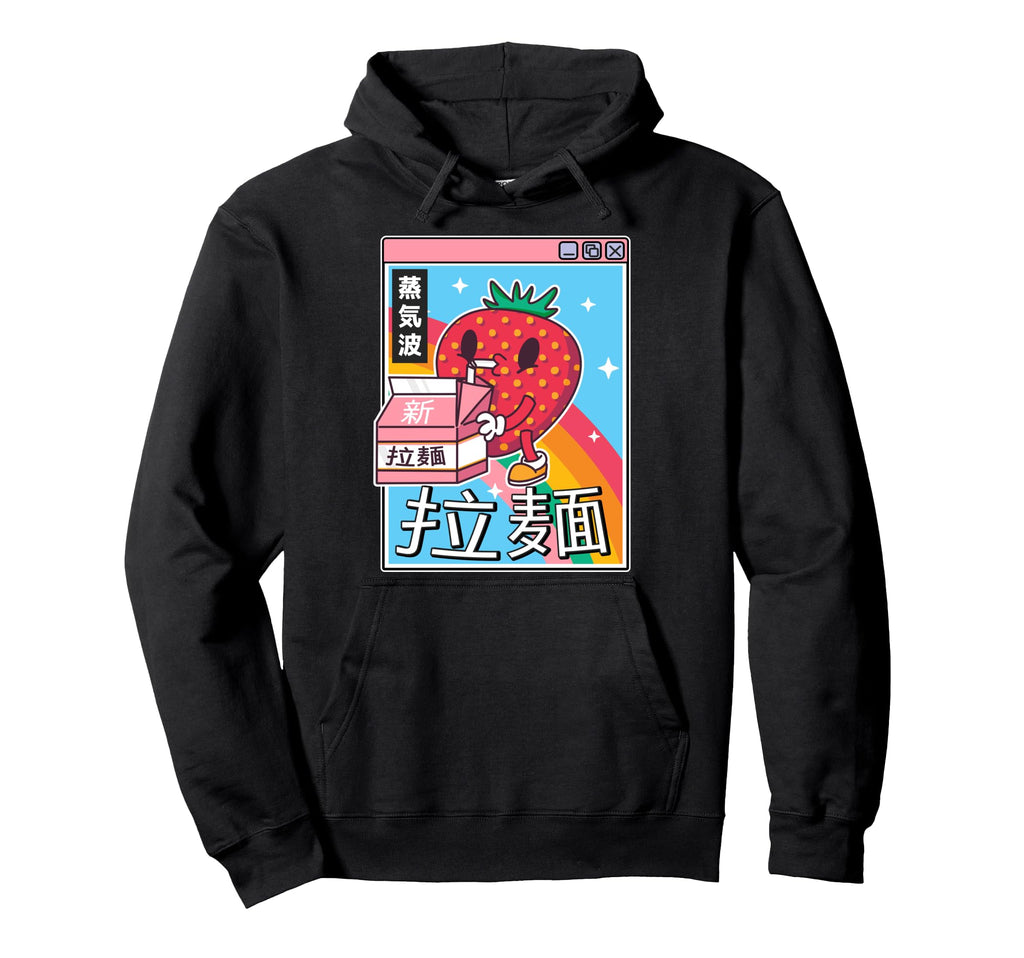Strawberry Milk Rainbow Digital Japan Otaku Hoodie - Unique Graphic Unisex - T-Shirt, Sweatshirt, Hoodie