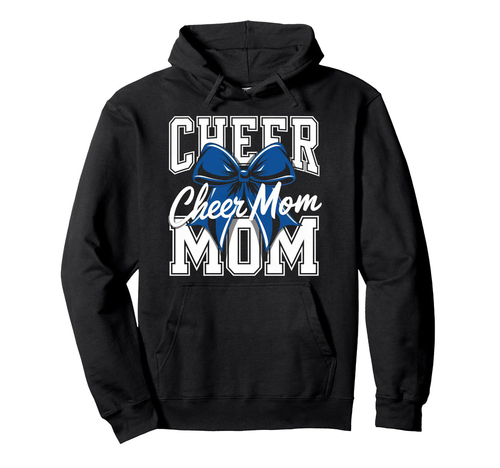 Cheer Mom Mother Bow Cheerleader Game Hoodie - Graphic Print for Adults - T-Shirt, Sweatshirt, Hoodie