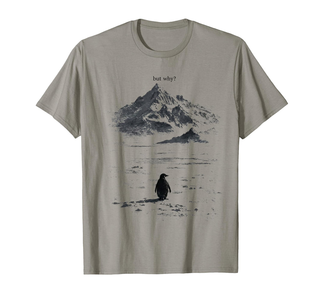 Lone Penguin Mountain 90S Escape Matrix T-Shirt - Trendy Graphic Unisex - T-Shirt, Sweatshirt, Hoodie