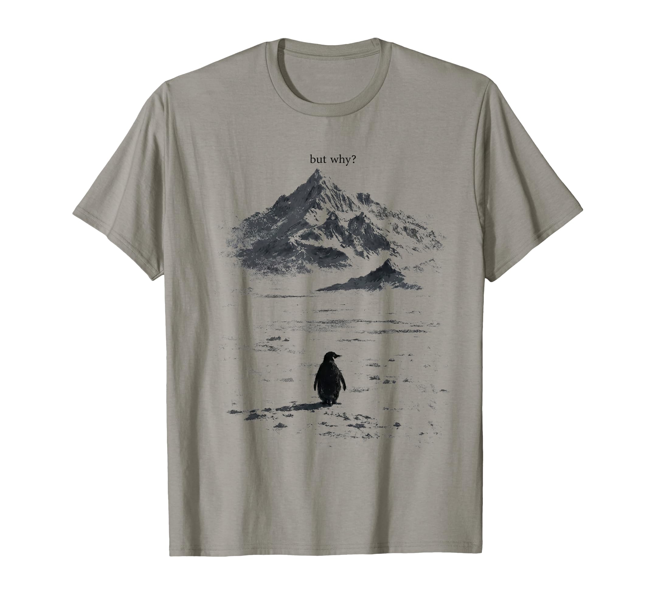 Lone Penguin Mountain 90S Escape Matrix T-Shirt - Trendy Graphic Unisex - T-Shirt, Sweatshirt, Hoodie