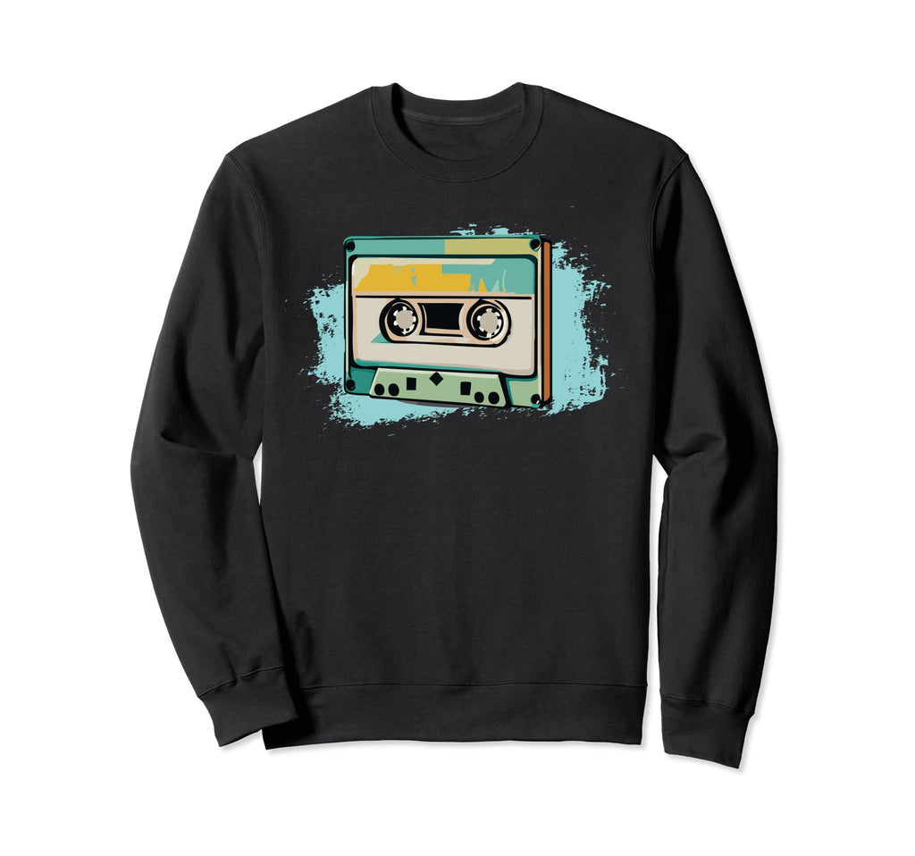 Old School Tape Cassette Mixtape Sweatshirt - Novelty Apparel Men Women - T-Shirt, Sweatshirt, Hoodie