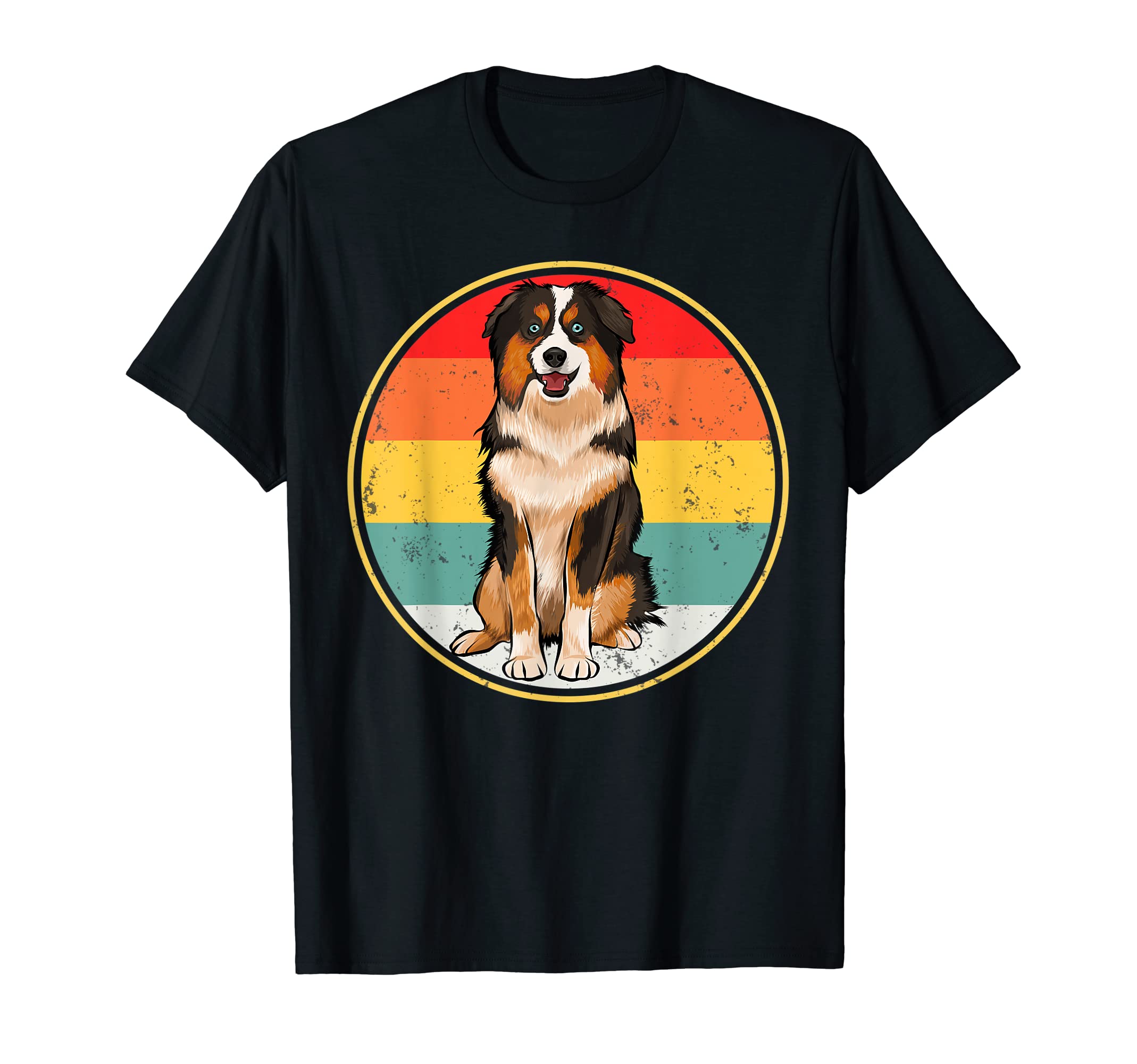 Sunset Miniature American Shepherd T-Shirt - Casual Everyday Wear Unisex - T-Shirt, Sweatshirt, Hoodie