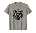 45 Rpm Vinyl Record Adapter Black T-Shirt - Fun Novelty Design for Adults - T-Shirt, Sweatshirt, Hoodie