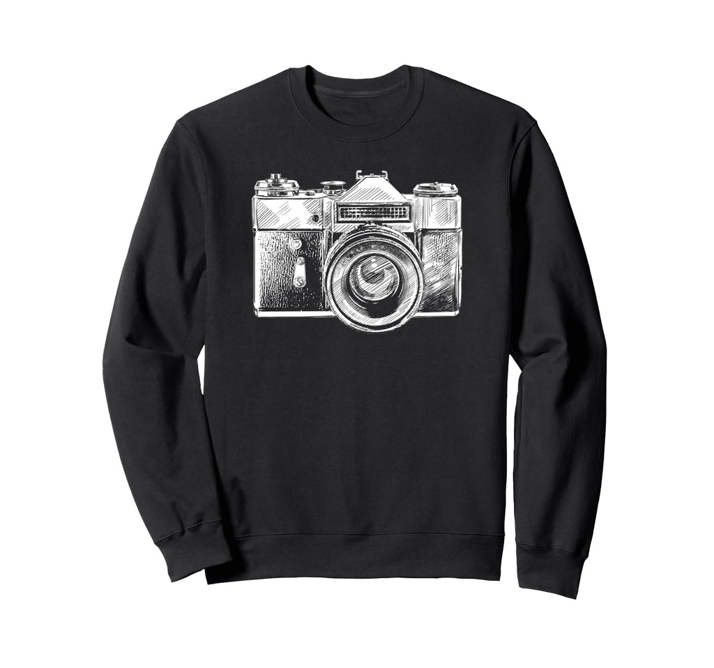 Trendy Camera Sketch Sweatshirt - Streetwear Style Men Women - T-Shirt, Sweatshirt, Hoodie