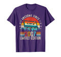 Awesome Since 2007 Cassette Tape 17Th T-Shirt - Unique Graphic Men Women - T-Shirt, Sweatshirt, Hoodie