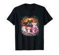 Axolotl Salamanders Sunset T-Shirt - Fun Novelty Design for Adults - T-Shirt, Sweatshirt, Hoodie