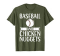 Baseball And Chicken Nuggets T-Shirt - Aesthetic Graphic Unisex - T-Shirt, Sweatshirt, Hoodie