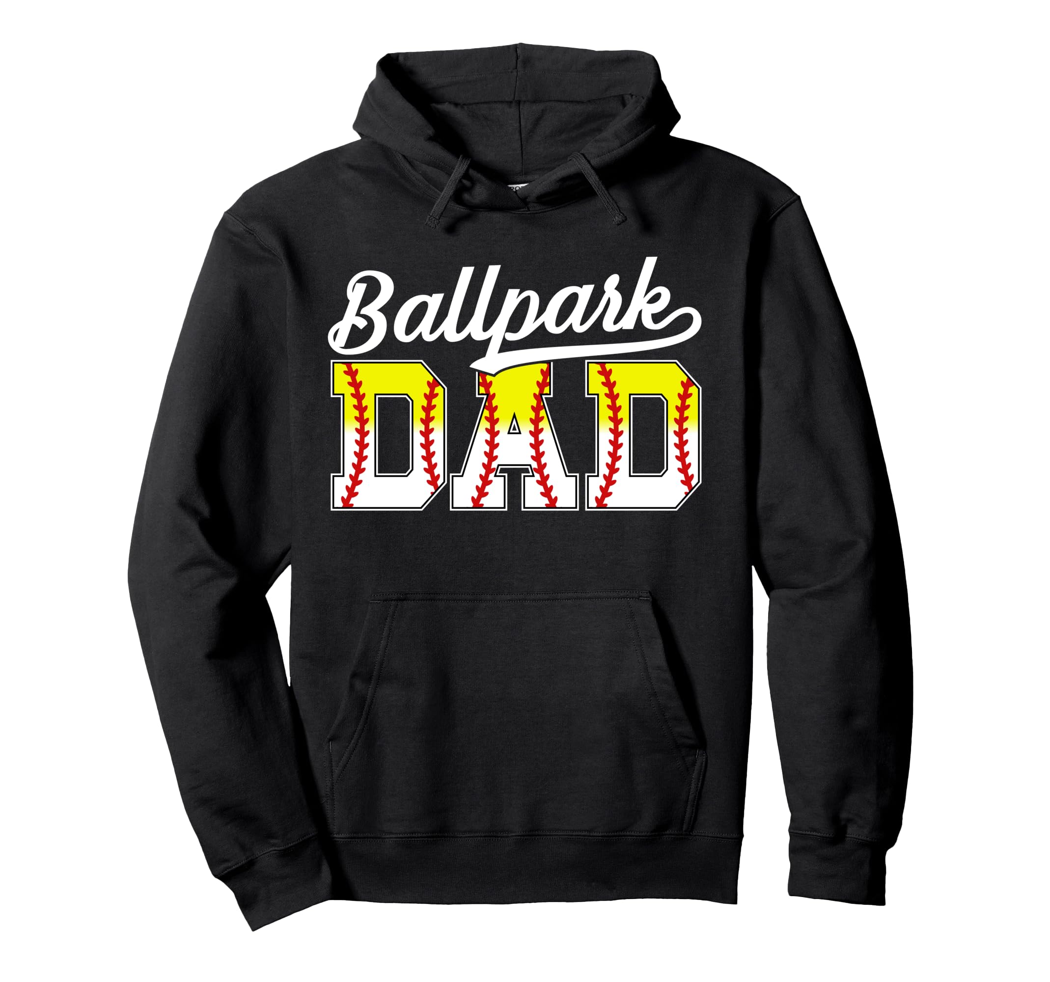Ballpark Dad Baseball Softball Dad Hoodie - Fun Novelty Design Unisex - T-Shirt, Sweatshirt, Hoodie
