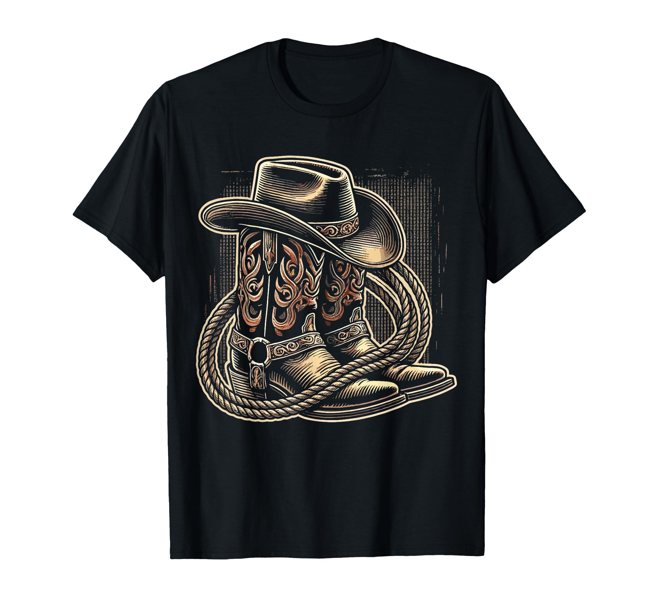 Cowboy Boots And Hat Western T-Shirt - Aesthetic Graphic Unisex - T-Shirt, Sweatshirt, Hoodie