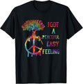 I Got Peaceful Easy Feel Hippie - Adult & Kids T-Shirts, Sweatshirts & Hoodies apparel design preview 1