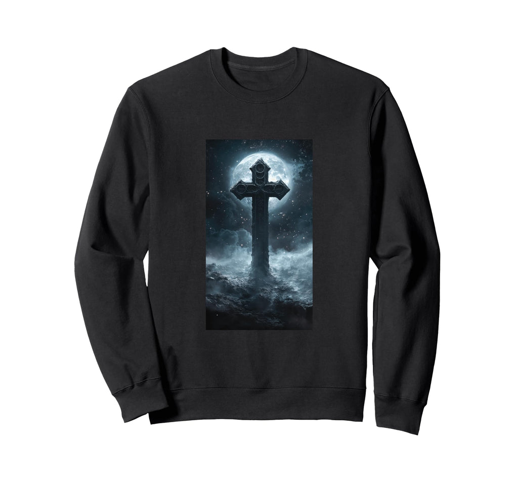 Gothic Cross Grunge Aesthetic Y2K Sweatshirt - Unique Graphic Men Women - T-Shirt, Sweatshirt, Hoodie