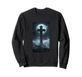 Gothic Cross Grunge Aesthetic Y2K Sweatshirt - Unique Graphic Men Women - T-Shirt, Sweatshirt, Hoodie