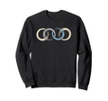 Minimalist Boho Zen Interlocking Sweatshirt - Custom Art Print for Adults - T-Shirt, Sweatshirt, Hoodie