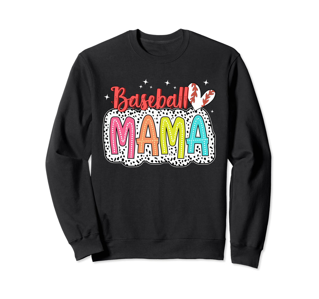 Baseball Mama Dalmatian Dots Sport Sweatshirt - Streetwear Style Men Women - T-Shirt, Sweatshirt, Hoodie